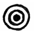 circular target icon hand drawn